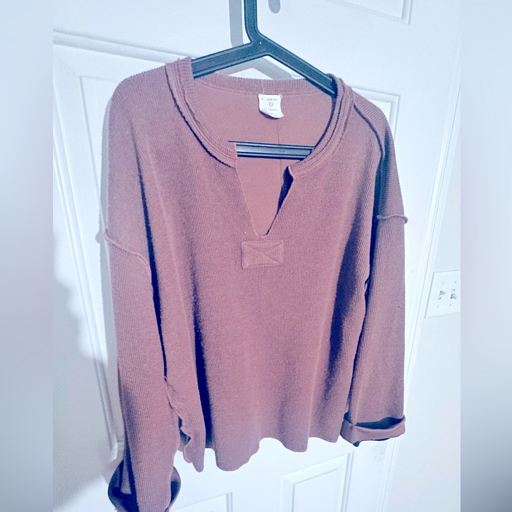 By together Boho Sweater, size medium. drop sleeve. Mauve